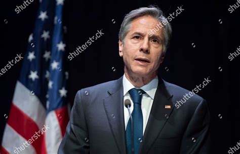 Secretary State Antony Blinken Speaks During Editorial Stock Photo ...