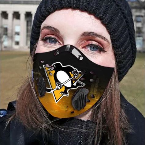 Pittsburgh Penguins filter activated carbon face mask - dnstyles ...