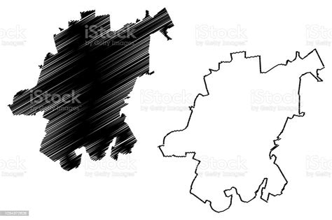 Simferopol City Map Vector Illustration Scribble Sketch City Of ...