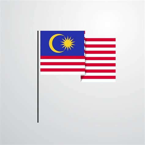 Malaysia waving Flag design vector 14211924 Vector Art at Vecteezy