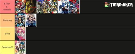 Atlus Nintendo Switch Games Tier List (Community Rankings) - TierMaker