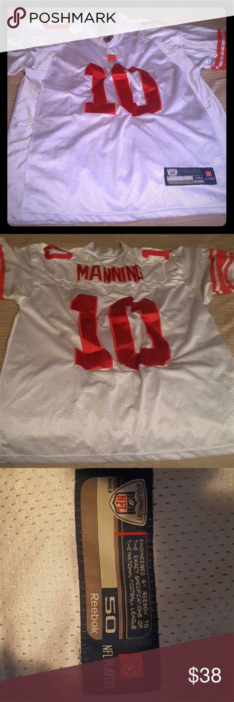 NFL Eli Manning jersey #10 | Eli manning jersey, Eli manning, New york ...