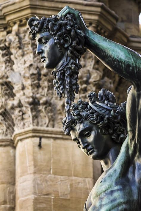 Perseo medusa statue stock photo. Image of benvenuto - 52170478