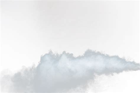 Dense Fluffy Puffs of White Smoke and Fog on transparent png Background, Abstract Smoke Clouds ...