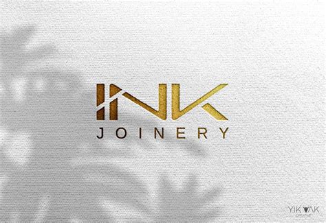 Upmarket Joinery Company Logo Design | Luxe High End Gold Branding