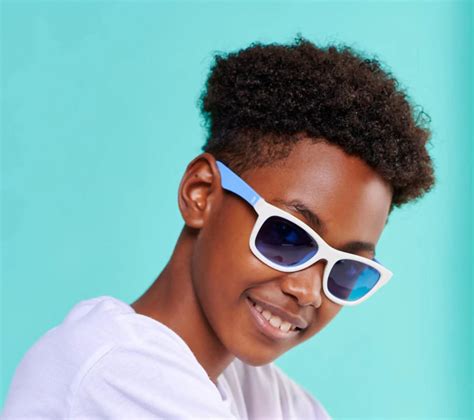 Two Tone Kids Glasses | Blue and White