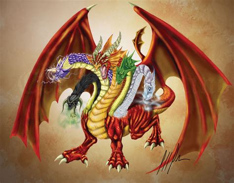 Tiamat by CoronelBottino on deviantART | Дракон