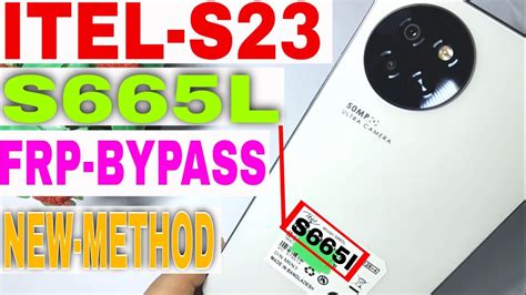 ITEL S23 4G (S665L) FRP BYPASS | ITEL S23 ANDROID 12 WITHOUT PC 100 WORKING NEW METHOD - YouTube