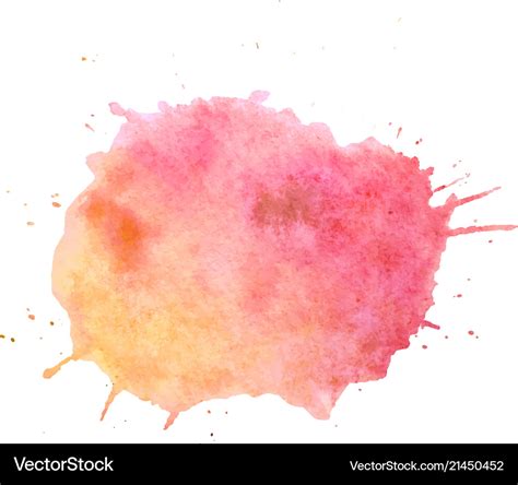 Watercolor paint blob text box isolated Royalty Free Vector