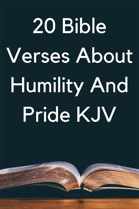 20 bible verses about humility and pride kjv – Artofit