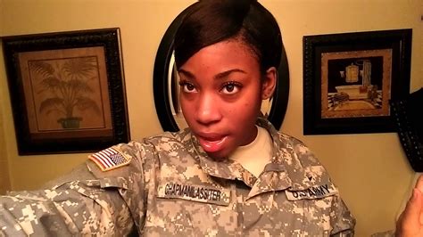 Military hairstyle options for Afro Amer females - YouTube