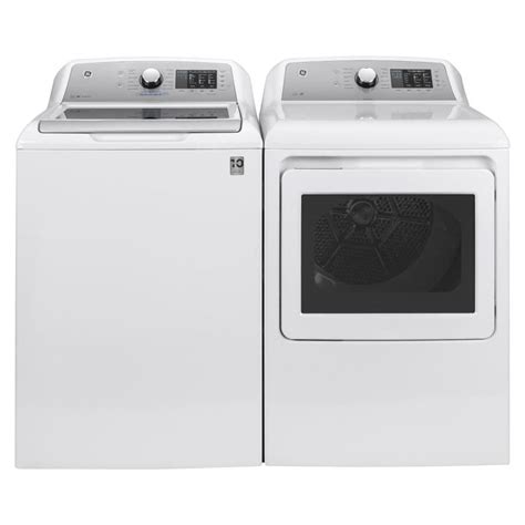 Shop GE High Efficiency Top-Load Washer & Electric Dryer Set w/ FlexDispense at Lowes.com