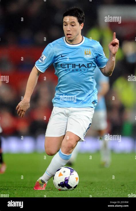 SAMIR NASRI MANCHESTER CITY FC MANCHESTER CITY FC OLD TRAFFORD MANCHESTER ENGLAND 25 March 2014 ...