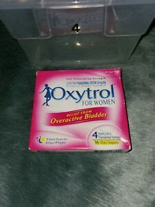 Oxytrol For Women Overactive Bladder Transdermal 4 Patches Per Box Ex 5 ...