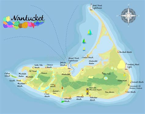 Nantucket Beach Map | Beach Map