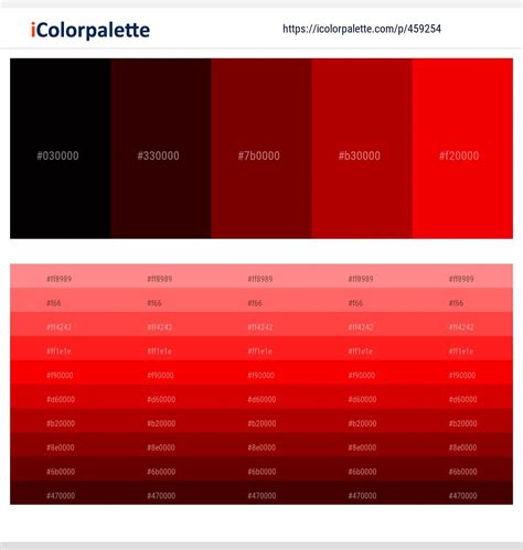 Color Palette With Dark Red - Image to u