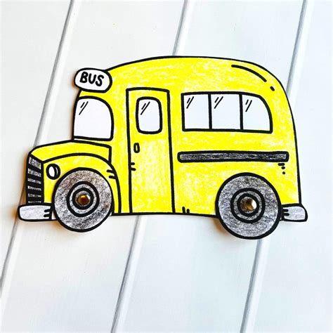 Paper School Bus Craft for Preschoolers (Free Printable!) - Simply Full of Delight