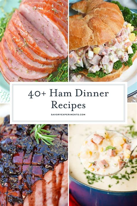 40+ Ham Dinner Ideas - JUICY Baked Ham and Leftover Ham Recipes