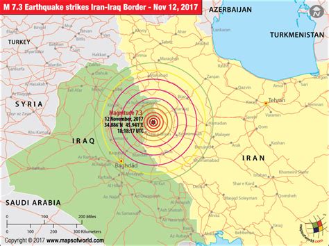 Iran Earthquake Map | Areas affected by Earthquake in Iran