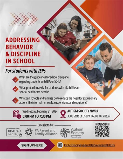 Addressing Behavior & Discipline in School | for students with IEPs and 504s - Autism Society NWPA