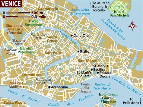 Venice Italy Map Of attractions | secretmuseum