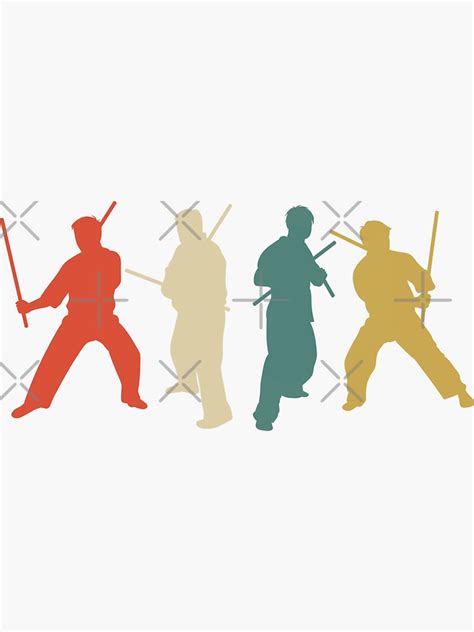 "Arnis Kali Eskrima FMA Sparring Escrima Sticks Silhouette" Sticker for Sale by ShopTheStyle ...