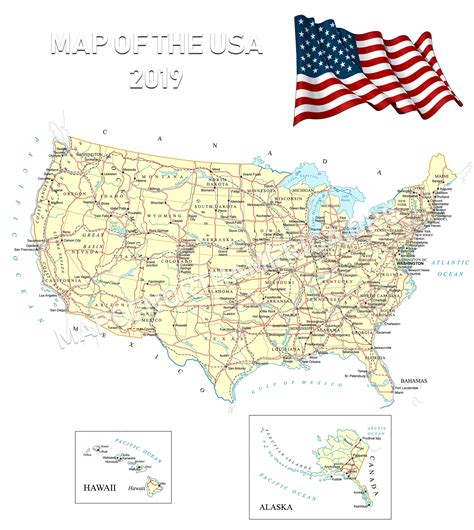 USA Map 2019 | Map of North America