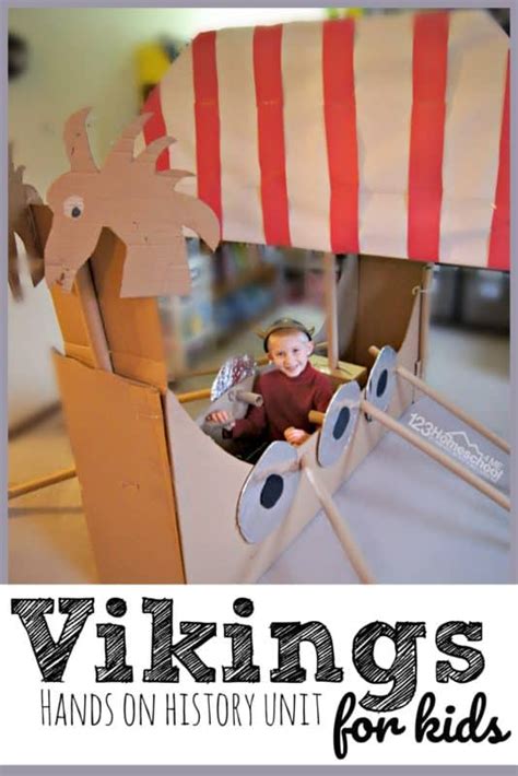 Vikings for Kids w/ Amazing DIY Viking Ship for Kids | Vikings for kids, History for kids ...