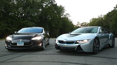 BMW i8 vs. Tesla Model S | Consumer Reports - YouTube