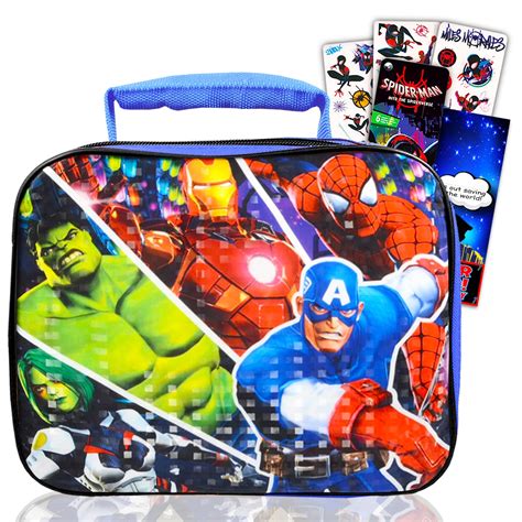 Buy Marvel Shop Marvel Avengers Lunch Bag Set For Boys, Kids - Bundle with Avengers School Lunch ...