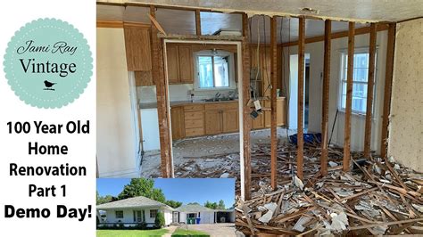 100 Year Old Farmhouse Renovation Part 1 | DEMO DAY! - YouTube