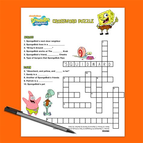 Spongebob Printable Activities