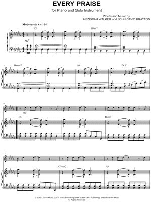 "Every Praise" Sheet Music - 15 Arrangements Available Instantly - Musicnotes