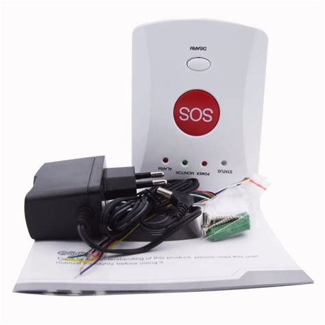 GSM SMS Personal Panic button Alarm system with SOS button Protect Elderly patient disable ...