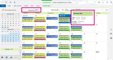 Microsoft Office Tutorials: Change how you view your outlook calendar