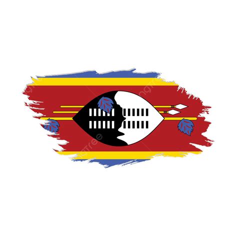 Swaziland National Flag Vector With Transparent, Swaziland, Swaziland ...