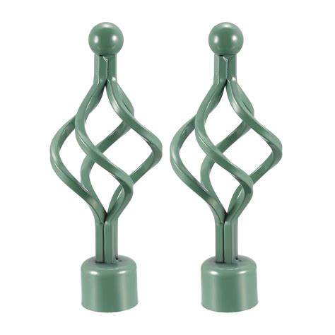 Curtain Rod Finials Iron Cap End for 28mm Drapery Poles Green 160mm x 62mm 2 Pcs - Walmart.com ...