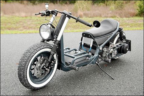 The Honda Ruckus Cafe Risque Custom Scooter | ScooterFile | Honda ruckus, Custom honda ruckus ...