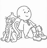 Caillou Printable Coloring Pages sketch template