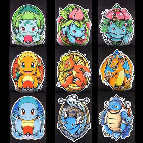 Custom Pokemon Display Case Of Kanto Starters Sleeping Squitle | Hot Sex Picture