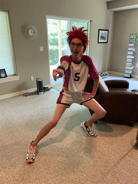 My Satori Tendou Cosplay from a Con Last Weekend : r/haikyuu