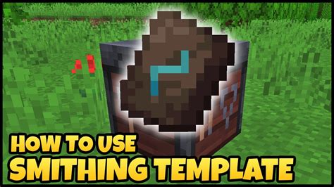 How To Use SMITHING TEMPLATE In MINECRAFT - YouTube