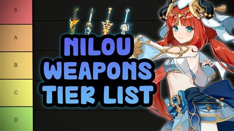 Nilou Weapons (Swords) Tier List | Genshin Impact 3.1 - YouTube