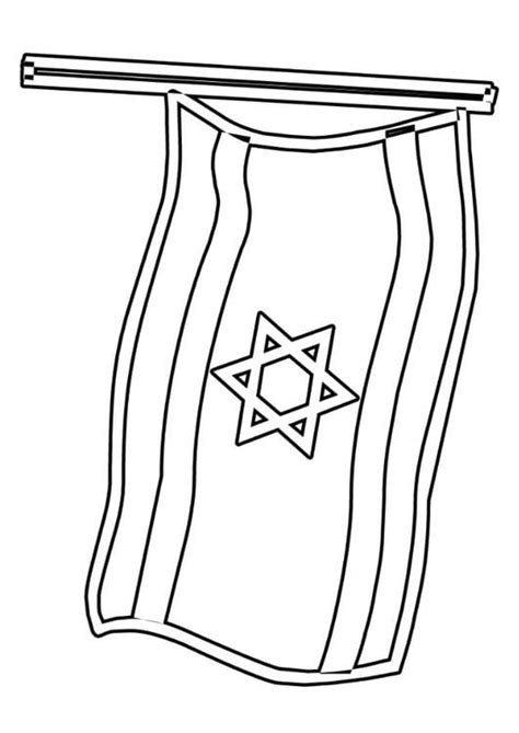 Coloring Page Israel flag - free printable coloring pages - Img 22930