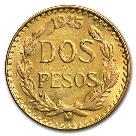 Buy 1945 Mexico Gold 2 Pesos BU | APMEX