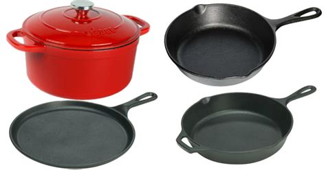 Lodge 5-Piece Seasoned & Enameled Cast Iron Cookware Set Just $59.64 Shipped (Regularly $80)