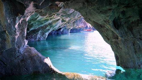 Marble Caves at General Carrera Lake, Patagonia, Chile | Windows 10 ...