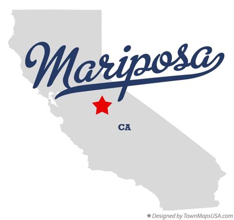 Map of Mariposa, CA, California