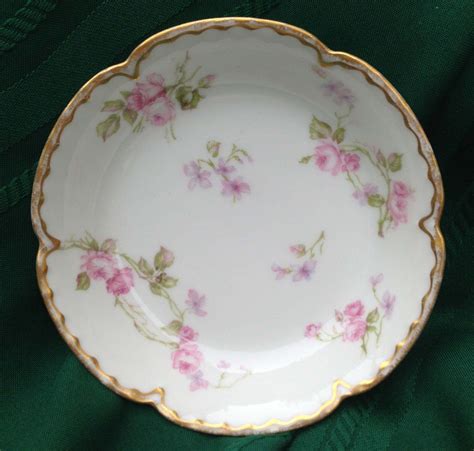 Antique Haviland Limoges Fruit Bowl, Schleiger 87, Roses and Double Gold, Antique Collectible ...