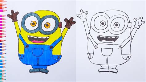 How To Draw Minion Bob Easy drawings - YouTube